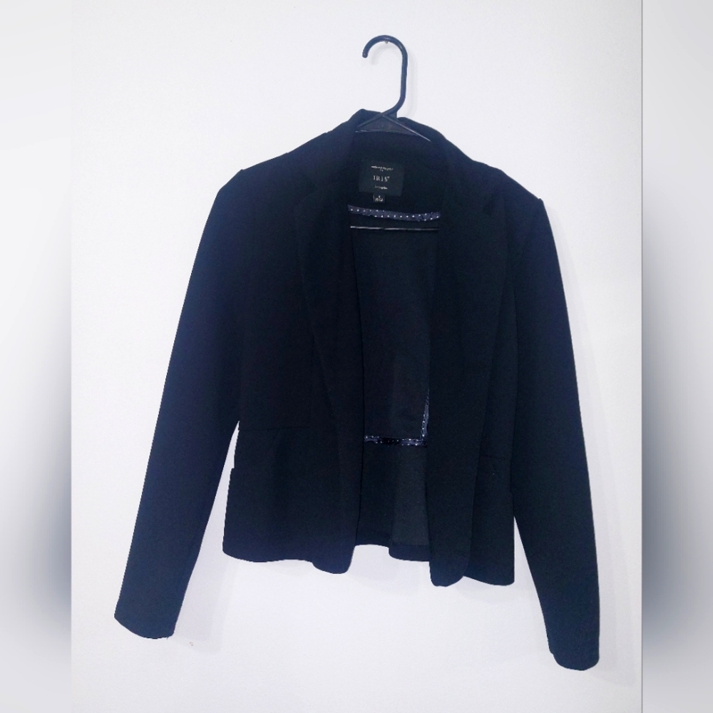 "Iris" Blazer Jacket Black Size:S